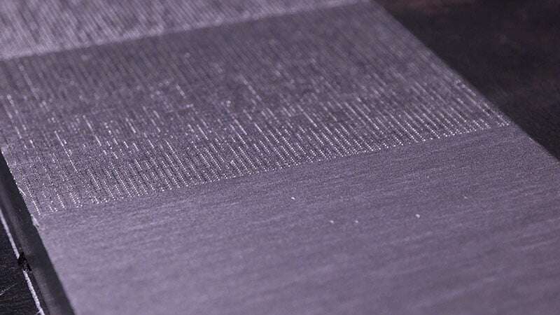 Laser texturing metal